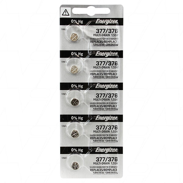 1.55V 28mAh Silver Oxide Watch Battery (V377)